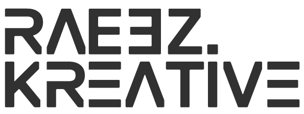 Raeez creative web and graphic logo